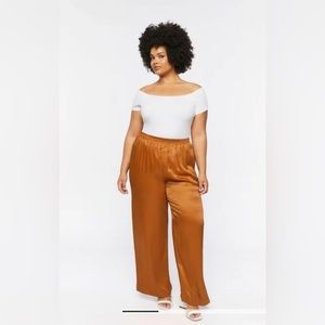 Satin Palazzo Pants Plus size